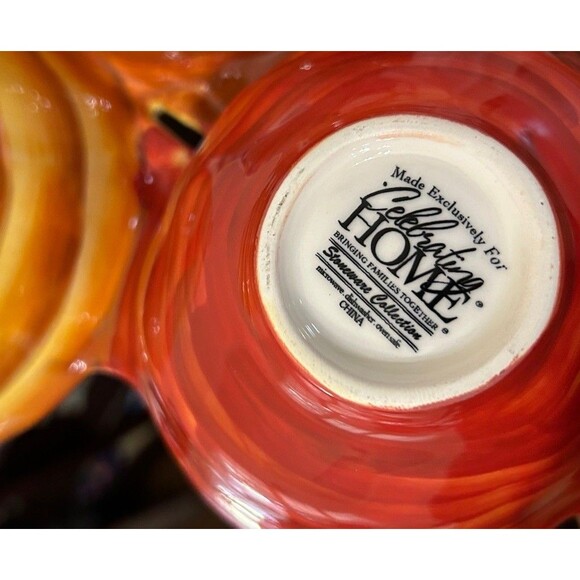 Super Cute Celebrating Home dip tray Fall Festival Stoneware Collection Holiday - Picture 4 of 4